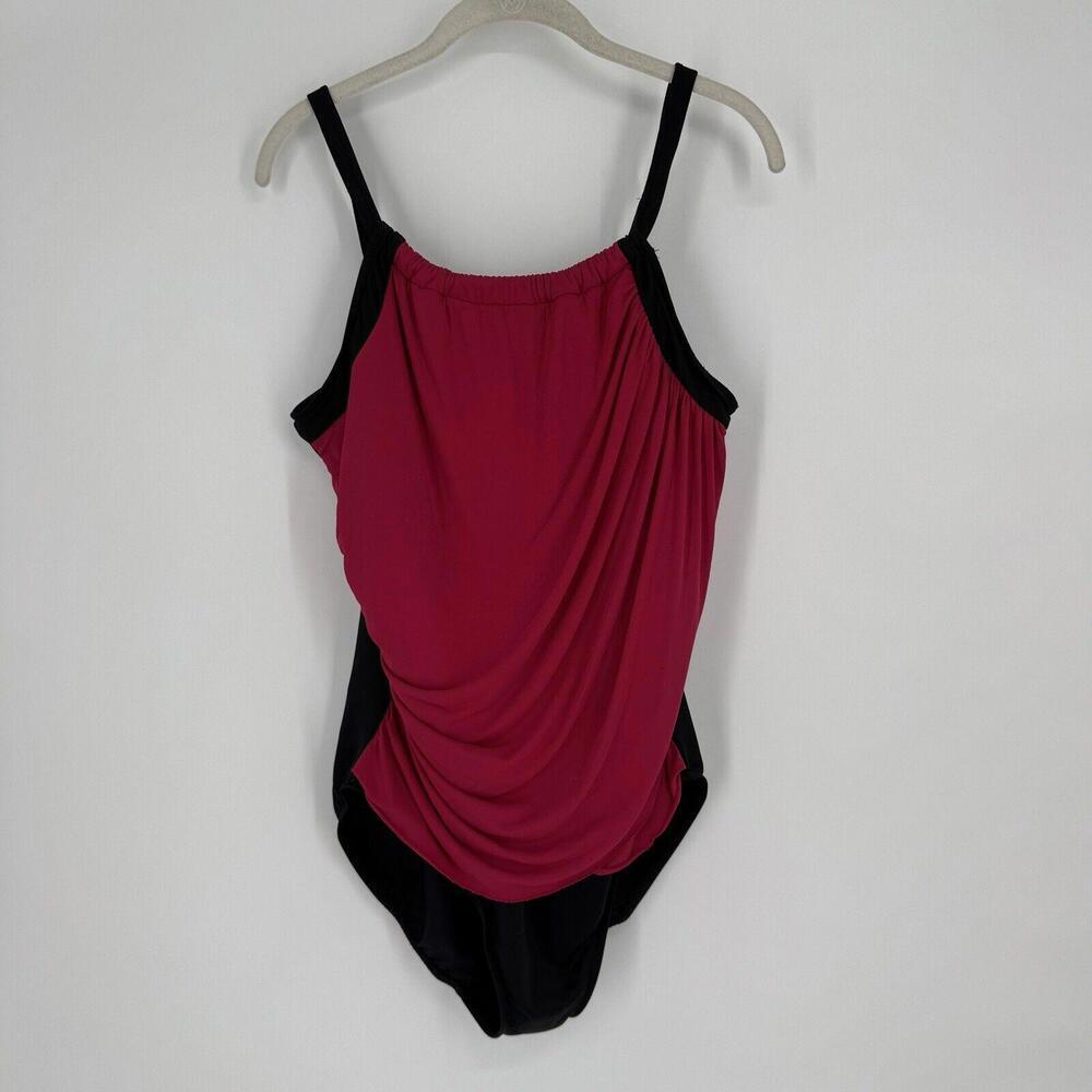 Miraclesuit Swimsuit Women’s 12 pink black beach  one piece slimming swim
